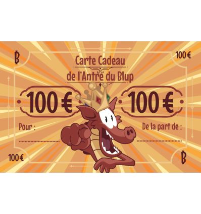 Carte Cadeau - 100 Euros