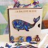 Puzzle En Bois La Baleine Bleu - Harmandi