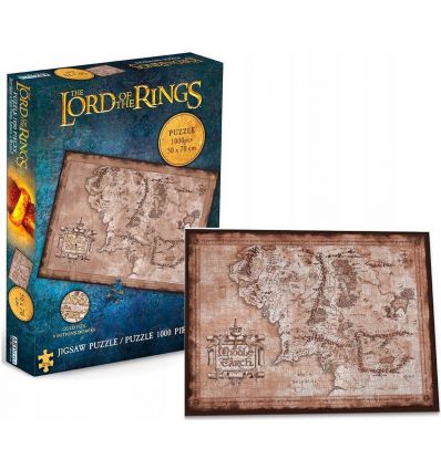 Puzzle Lord of The Rings 1000pcs Middle Earth Map