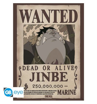 ONE PIECE Poster Wanted Jinbe (52x38cm)