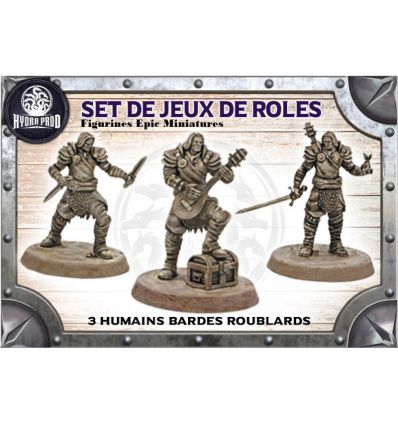 Set de Figurines Pour JDR - Humains Bardes Roublards