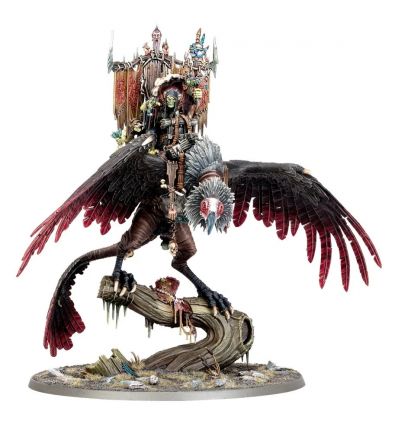 Warhammer AOS - Orruk Warclans - Gobsprakk, la Bouche de Mork/ Bosskitu sur Vautour Bekteur