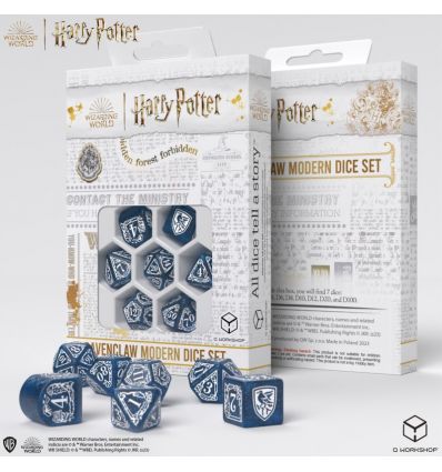 Harry Potter Serdaigle Set De 7 Dés Bleu
