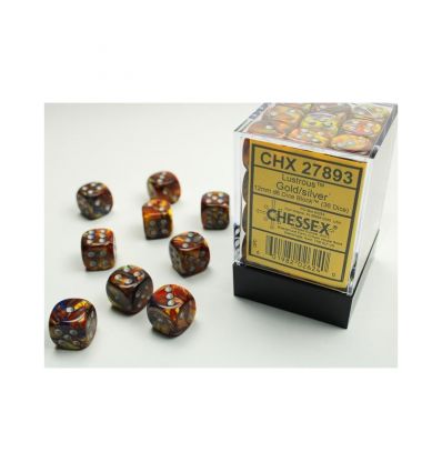 Chessex 27893 Lustrous - Gold Silver