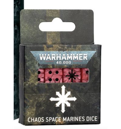 WARHAMMER 40000: CHAOS S/MARINES DICE - Série Limitée - Stock Garanti