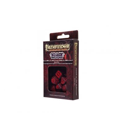 Set de Dés Pathfinder - Bordeaux / Noir