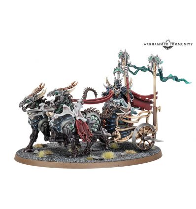 Ossiarch Bonereapers V4 - SUZERAIN-KAVALOS SUR CHAR DE GUERRE