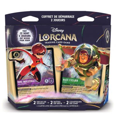 Lorcana TCG Contrées Inconues Deck 2 Joueurs