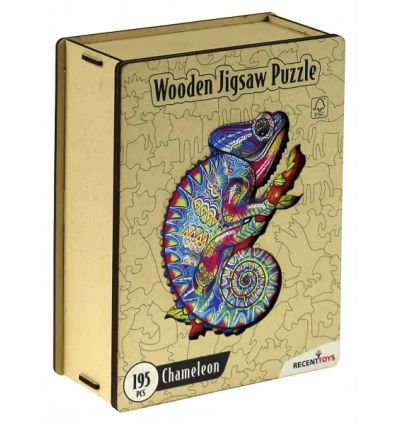 Puzzle En Bois - Caméléon