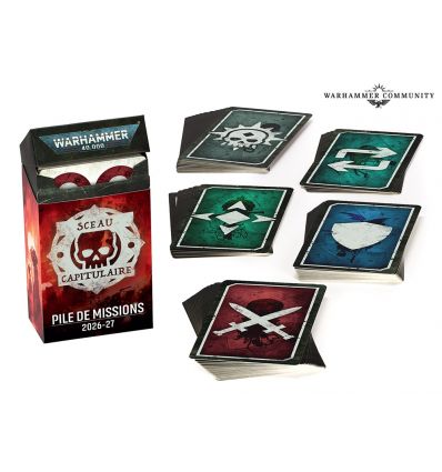 WARHAMMER 40000 V11 - SCEAU CAPITULAIRE: PILE DE MISSIONS (FRA