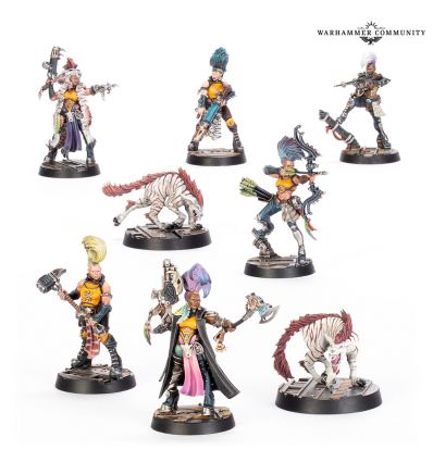 Necromunda V2 -  ESCHER GANG MATRIARCHS & PHYRR CATS
