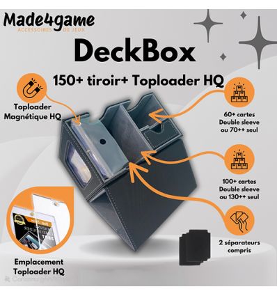 Made4Game - Deckbox Commander XL 150 Noir/Gris