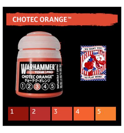 Warhammer Tone Pro -  CHOTEC ORANGE 5 12ML ROW