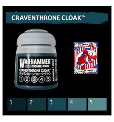 Warhammer Tone Pro -  CRAVENTHRONE CLOAK 4 12ML ROW