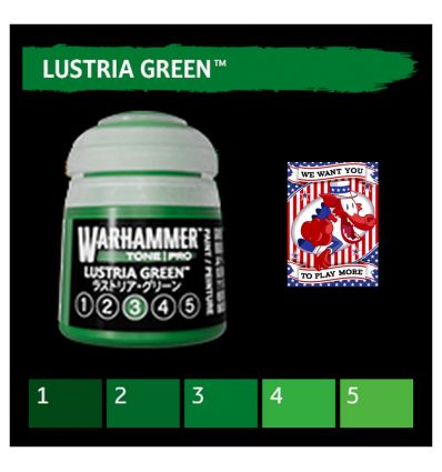 Warhammer Tone Pro -  LUSTRIA GREEN 1 12ML ROW