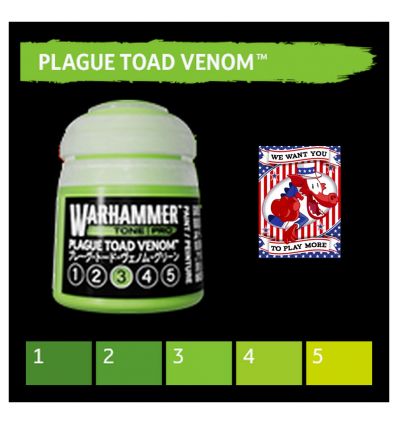 Warhammer Tone Pro -  PLAGUE TOAD VENOM 4 12ML ROW