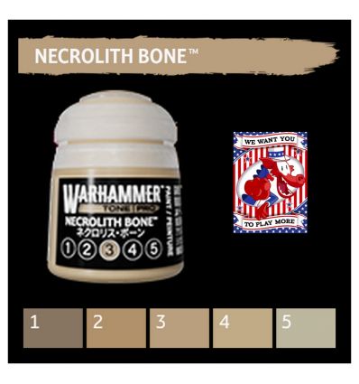 Warhammer Tone Pro -  NECROLITH BONE 4 12ML ROW