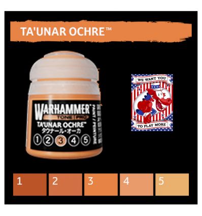 Warhammer Tone Pro -  TA'UNAR OCHRE 3 12ML ROW