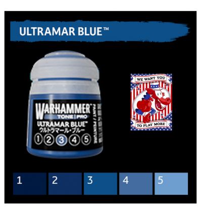 Warhammer Tone Pro -  ULTRAMAR BLUE 1 12ML ROW