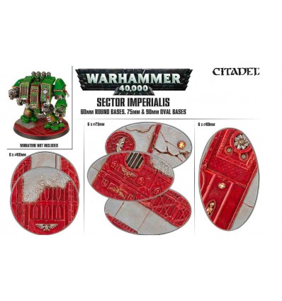 Sector imperialis Socles Ovales 75mm & 90 mm